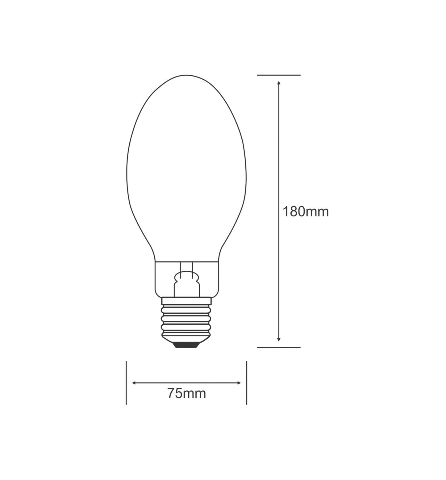 Luxram Mercury Blended E27 160W HID Mercury