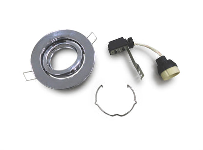 Deco Hudson GU10 Adjustable Downlight Polished Chrome (Lamp Not Included), Cut Out: 84mm