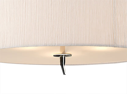 Mantra M1133 Eve Pendant 3 Light E27, Polished Chrome with White Round Shade