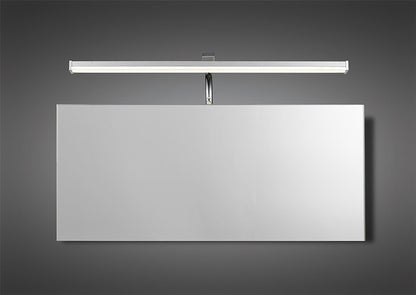 Mantra M5085 Sisley Wall Light 7W LED Chrome IP44 4000K, 420lm, Silver/Frosted Acrylic/Polished Chrome, 3yrs Warranty
