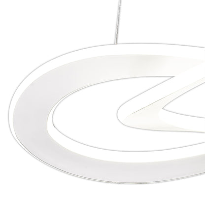 Mantra Planet 49cm Pendant, 40W LED, 3000K, 1800lm, White, 3yrs Warranty