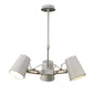 Mantra M3771 Looker Pendant 3 Light E27, Matt White/Beech