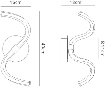 Mantra Nur II Wall Light, 12W LED, 3000K, 900lm, IP20, Chrome, 3yrs Warranty
