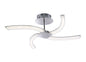 Mantra M3561 On Semi Flush 20W LED 3000K, 2000lm, Polished Chrome/Frosted Acrylic, 3yrs Warranty - M3561 Ceiling
