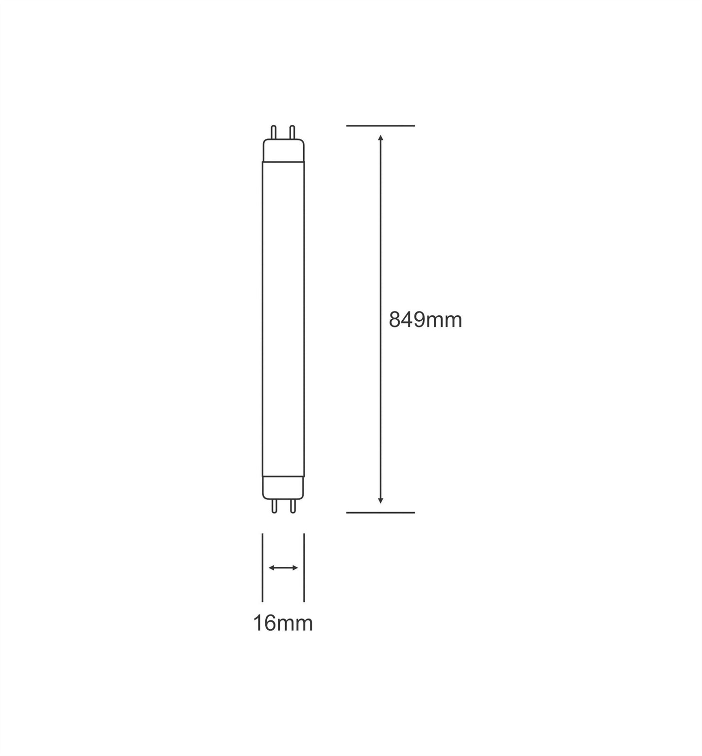 Luxram T5 T-HO 39W Natural White 4000K Fluorescent Tube Fluorescent