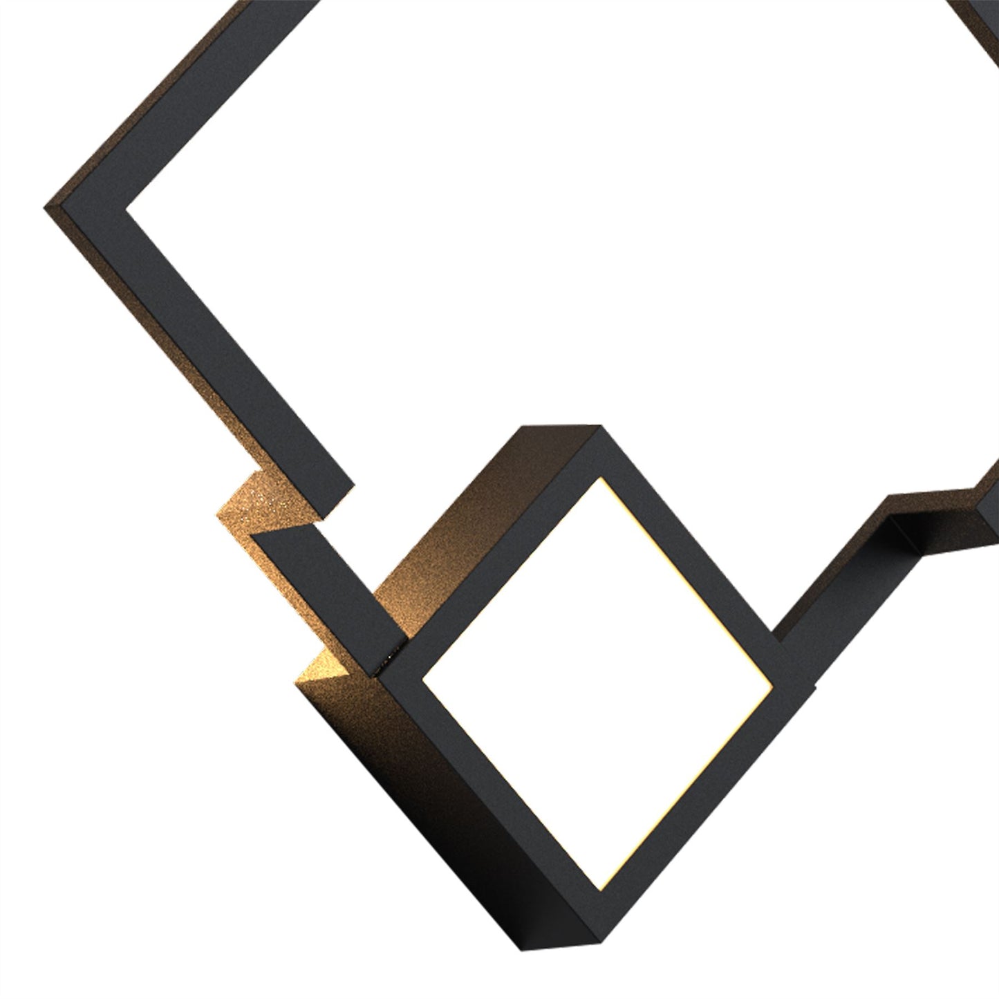 Mantra Boutique Square Wall Light, Dimmable, 18W LED, 3000K, 1150lm, Black, 3yrs Warranty