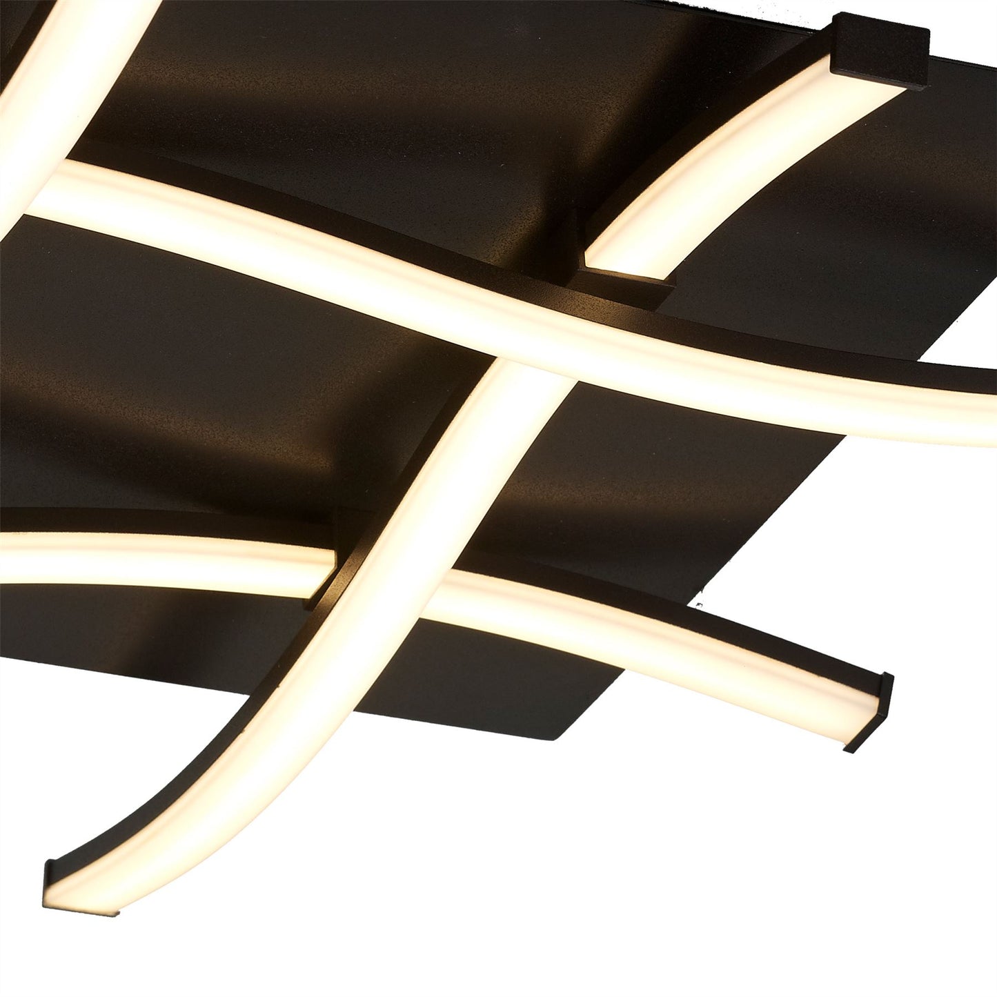 Mantra M5828 Nur Brown Oxide Square Ceiling 34W LED 2800K, 2600lm, Dimmable Frosted Acrylic/Brown Oxide, 3yrs Warranty - M5828 Ceiling