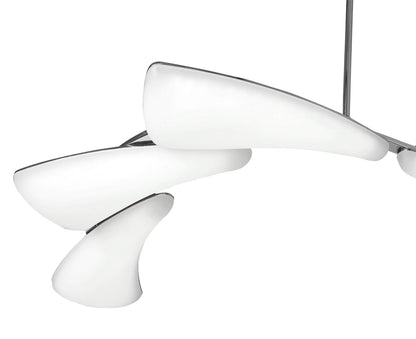Mantra Mistral LED M3803 Mistral Telescopic 36W LED Line 3000K, 3240lm, Polished Chrome, Frosted Acrylic, 3yrs Warranty - M3803 Ceiling