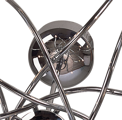 Mantra Aire 66cm Telescopic Pendant 16 Light G4 Waved Arms, Polished Chrome, NOT LED/CFL Compatible