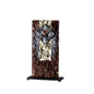 Diyas Home (DH) Alanis Glass Art Clock Black/Purple/French Gold Glitter