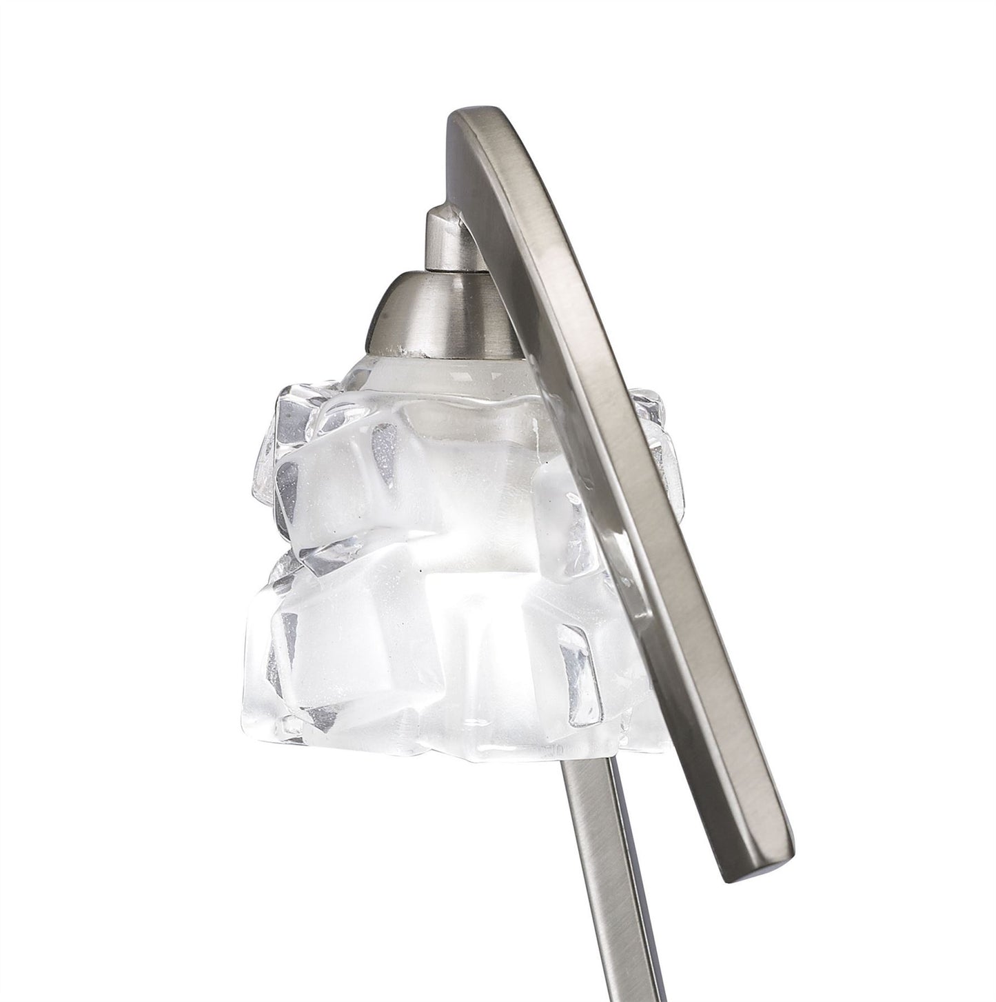 Mantra M1856 Ice Table Lamp 1 Light G9 ECO, Satin Nickel