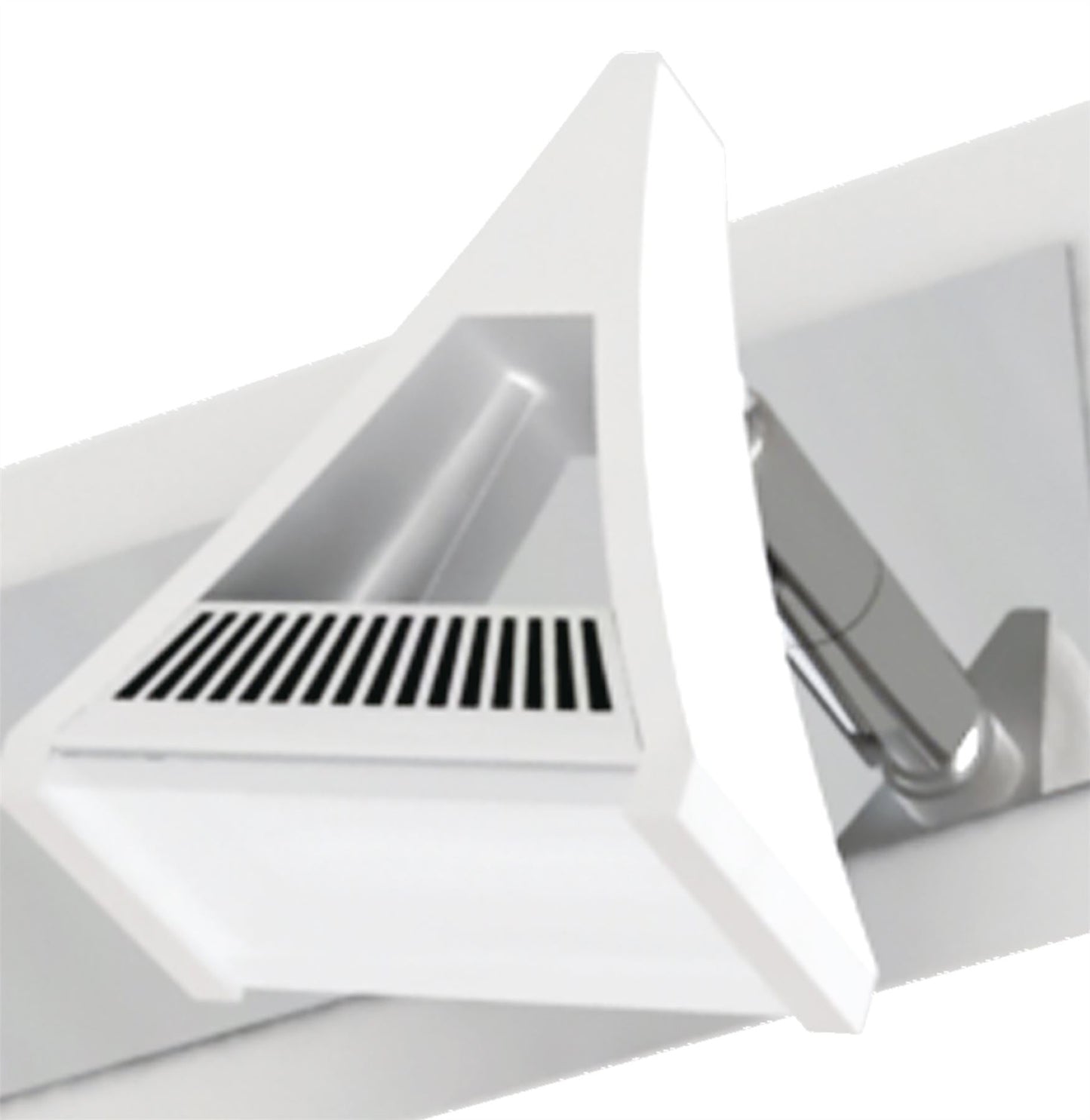 Mantra Fusion Filippo Linear Spot Light 2 Light LED 10W 3000K, 900lm, Matt White/Polished Chrome, 3yrs Warranty