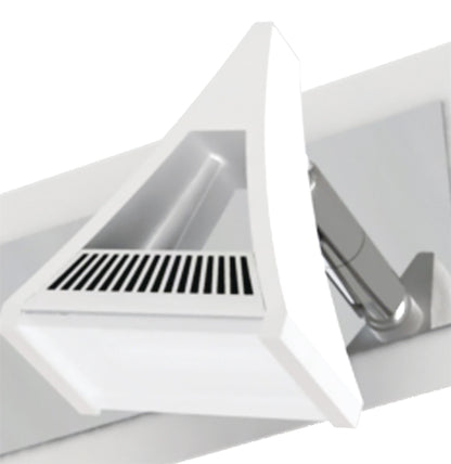 Mantra Fusion Filippo Linear Spot Light 2 Light LED 10W 3000K, 900lm, Matt White/Polished Chrome, 3yrs Warranty