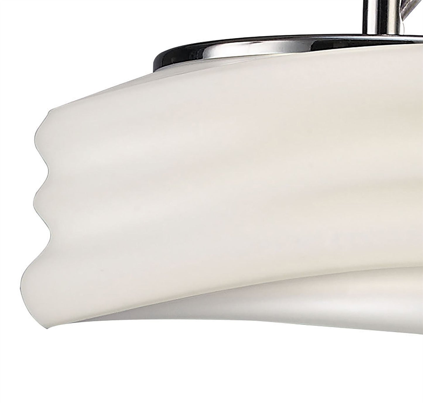 Mantra M3622 Mediterraneo Pendant 2 Light GU10 Small, Polished Chrome/Frosted White Glass
