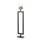 Diyas Home (DH) Nerissa Candle Holder 131cm Black/Clear Glass Art