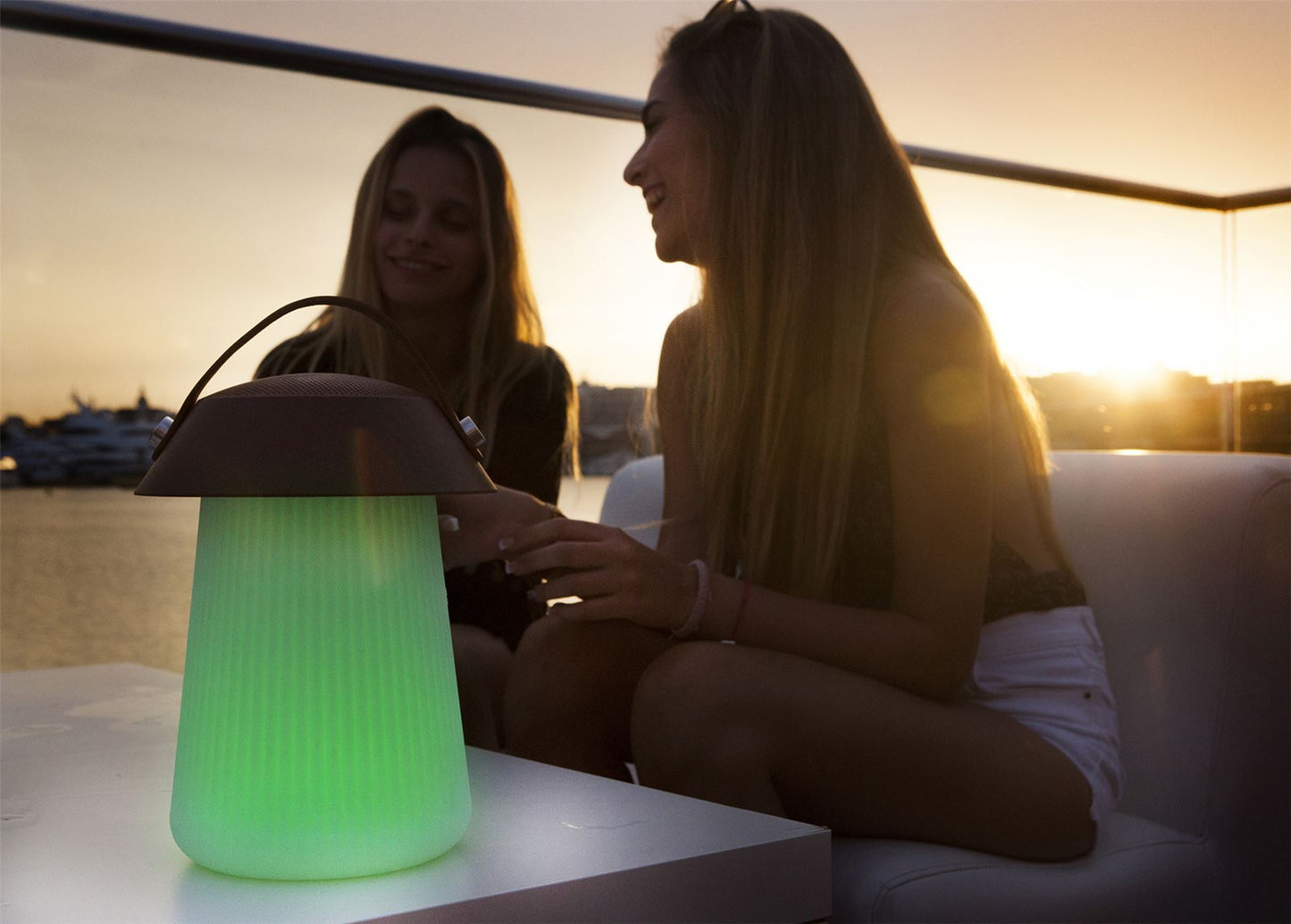 Mantra M3697 Funghi IP44 Portable 3W Speaker, 120lm, 3W LED RGBW Lamp Bluetooth Connection/Remote Control, 2yrs Warranty