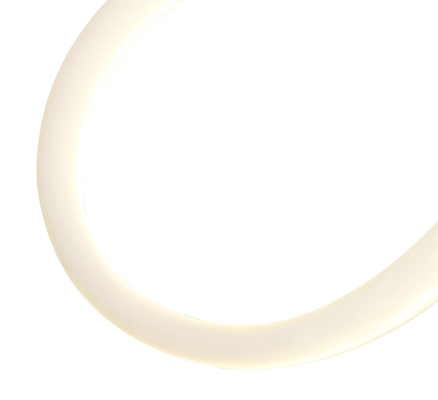 Mantra Armonia Semi Flush Small Loop, 18W LED, 3000K, 1350lm, Polished Chrome/Frosted Acrylic, 3yrs Warranty Ceiling