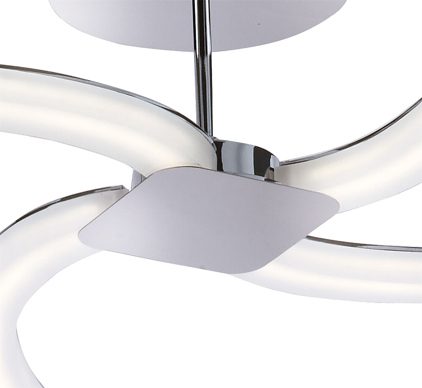 Mantra M3561 On Semi Flush 20W LED 3000K, 2000lm, Polished Chrome/Frosted Acrylic, 3yrs Warranty - M3561 Ceiling