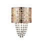 Diyas Camden Wall Light 2 Light G9 Rose Gold/Mosaic Glass/Crystal