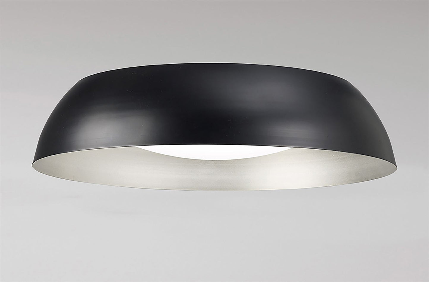 Mantra M4848 Argenta Ceiling Large 30W LED 3000K, 3000lm, Matt Black/Silver/White Acrylic, 3yrs Warranty - M4848 Ceiling