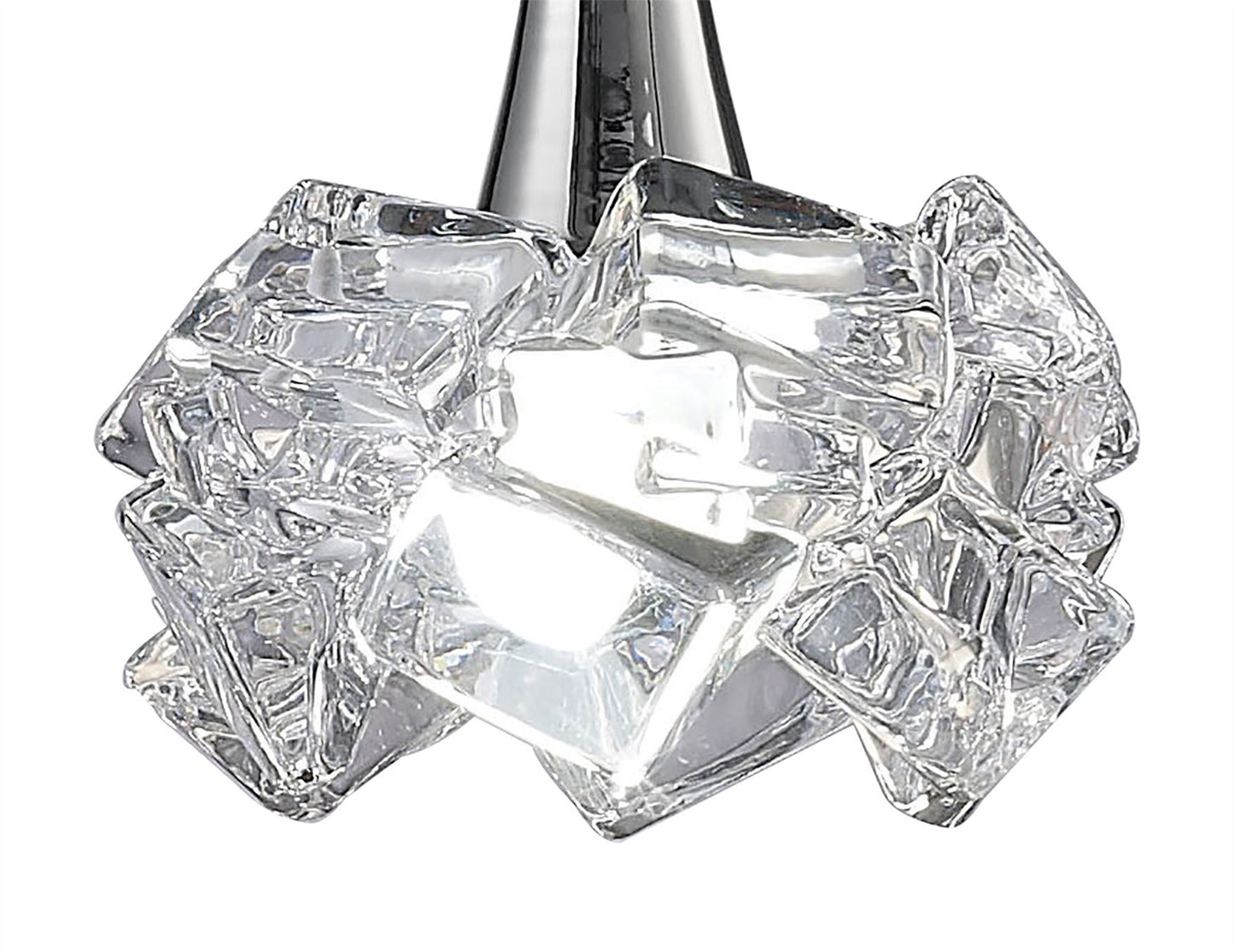Mantra M3963 Artic Pendant 1 Light E27 Large, Polished Chrome