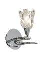 Mantra Amel Wall Light Switched 1 Light L1/SGU10, Polished Chrome, CFL Lamps INCLUDED