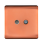 Trendi Switch Copper TV Coaxial & F-Type Satellite Socket - Screwless