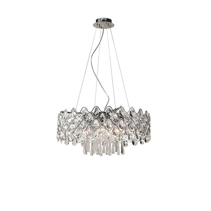 Diyas Kenzie 66cm  16 Light G4 Polished Chrome/Crystal, NOT LED/CFL Compatible Ceiling Pendant Light Fitting