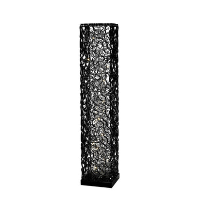Diyas Home Essen Aluminium (DH) Essen Floor Lamp 12 Light G4 Black/Silver, NOT LED/CFL Compatible