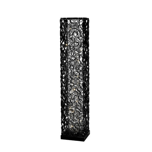 Diyas Home Essen Aluminium (DH) Essen Floor Lamp 12 Light G4 Black/Silver, NOT LED/CFL Compatible