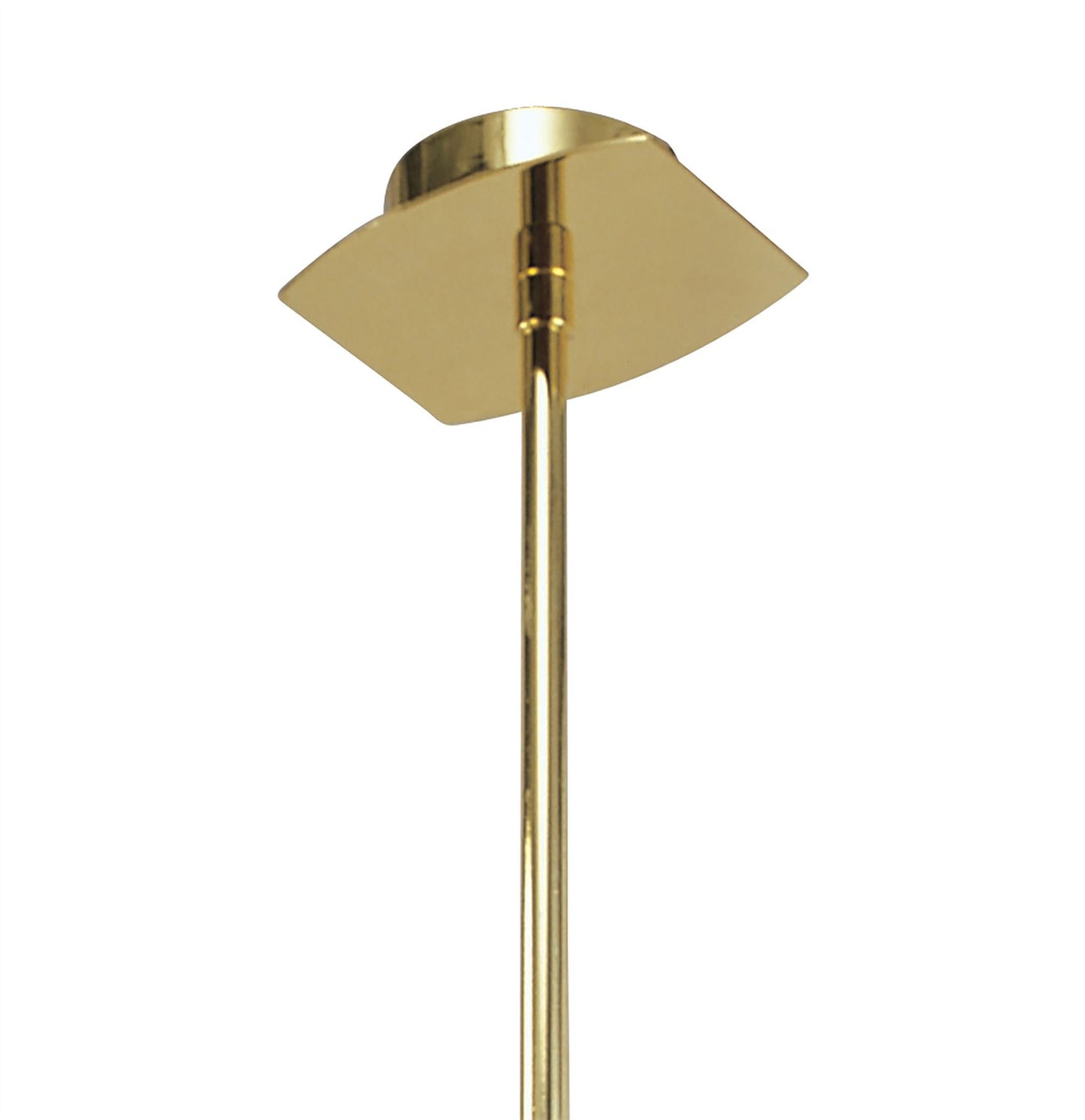 Mantra Alfa 63cm Telescopic 6 Light G9, Polished Brass (Short Rod Included)