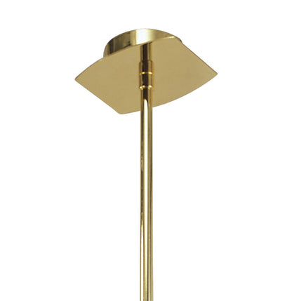 Mantra Alfa 63cm Telescopic 6 Light G9, Polished Brass (Short Rod Included)