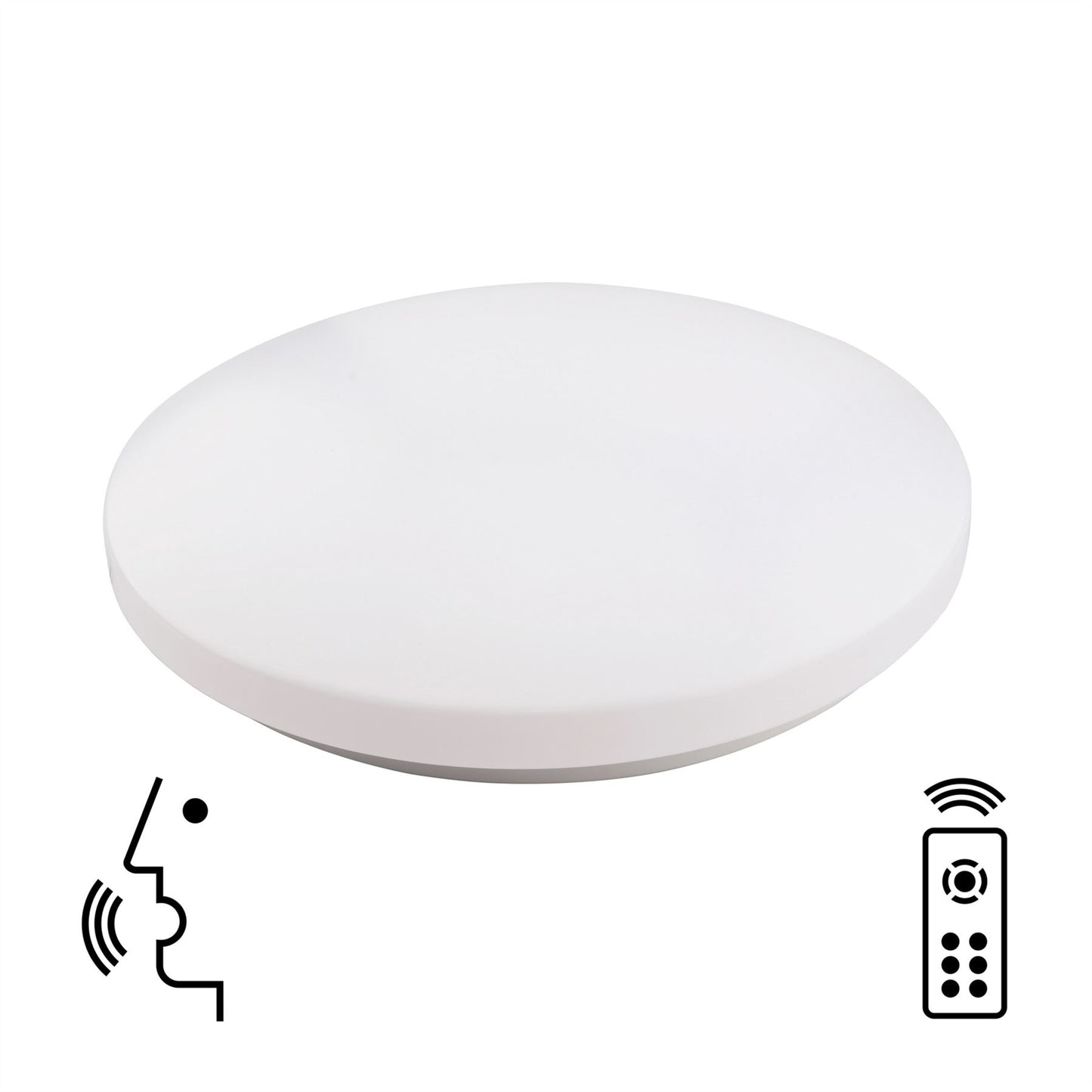 Mantra Zero Smart 48cm Ceiling Light, 80W LED, 2700-5000K Tuneable White, 4500lm, Remote Control, White, 3yrs Warranty