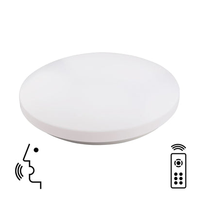 Mantra Zero Smart 48cm Ceiling Light, 80W LED, 2700-5000K Tuneable White, 4500lm, Remote Control, White, 3yrs Warranty