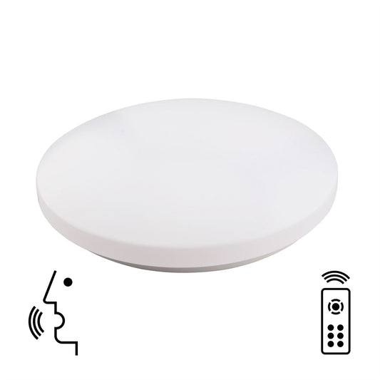 Mantra Zero Smart 48cm Ceiling Light, 80W LED, 2700-5000K Tuneable White, 4500lm, Remote Control, White, 3yrs Warranty