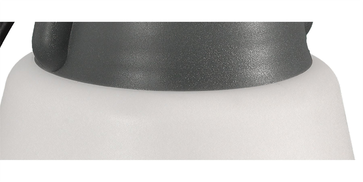 Mantra Fusion M6213 Kinke Table Lamp, 1 x E27, IP65, Anthracite, 2yrs Warranty