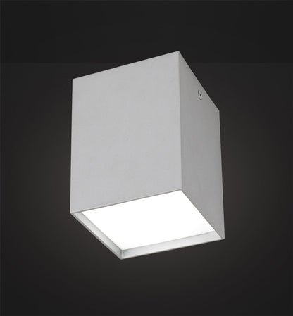 Mantra Fusion M5631 Kailua Flush Square 1 x GU10, Silver - M5631 Ceiling