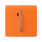 Trendi Artistic Modern Glossy 20 A Tactile Light Switch & Neon Insert Orange