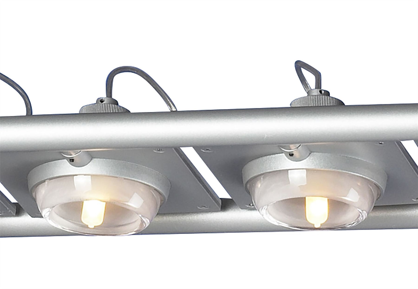 Mantra (0040 003) Ull Rectangular Pendant 4 Light G9 Silver Grey
