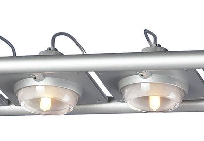Mantra (0040 003) Ull Rectangular Pendant 4 Light G9 Silver Grey