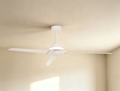 Brisa 175cm 20W LED Dimmable Ceiling Light With Built-In 40W DC Reversible Fan, 2700-5000K Remote & APP Control, White, 1400lm, IP44, 5yrs Warranty