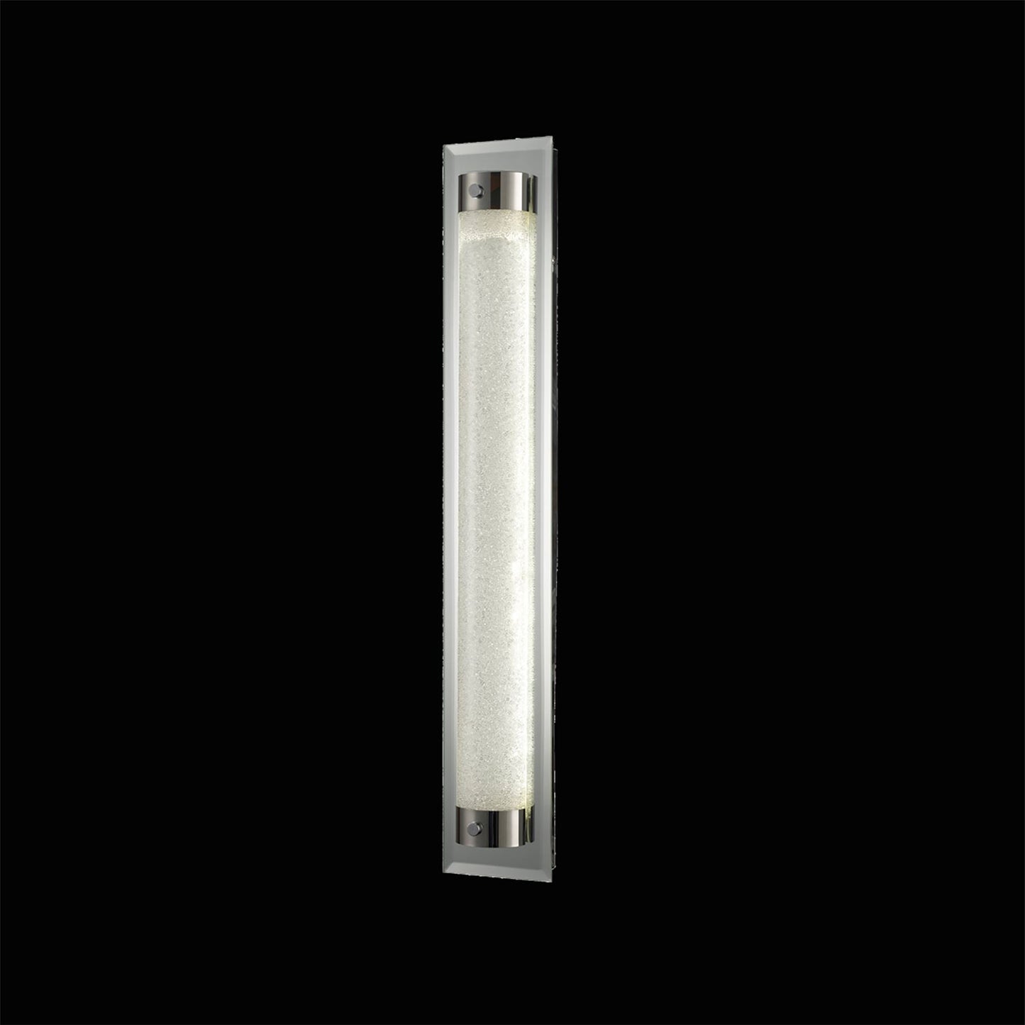 Mantra Fusion Tube Flush 21W LED 4000K Polished Chrome/Sand Diamond, 1800lm, 3yrs Warranty Crystal