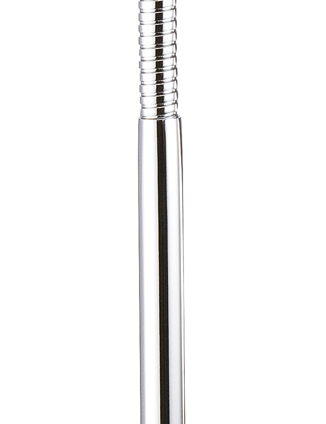 Mantra Fusion Tobias Table Lamp 1 Light 3W LED 3000K, 300lm, Matt Black/Frosted Acrylic/Polished Chrome, 3yrs Warranty