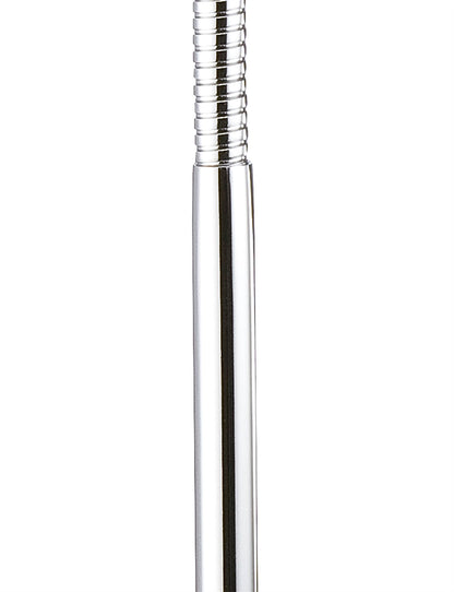 Mantra Fusion Tobias Table Lamp 1 Light 3W LED 3000K, 300lm, Matt Black/Frosted Acrylic/Polished Chrome, 3yrs Warranty