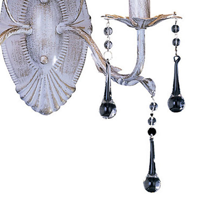 Diyas Flur Wall Light 2 Light E14 White French Gold