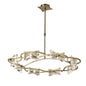 Mantra Kromo 73cm Telescopic 8 Light G9 Round, Antique Brass