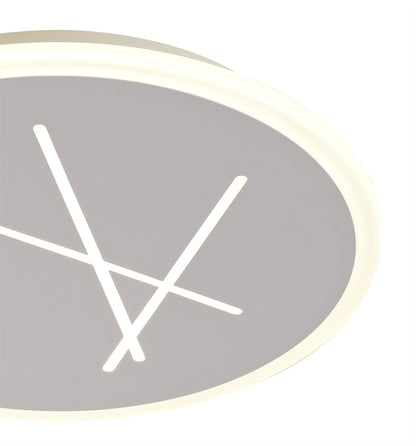 Mantra Fusion Kenzo 37.2cm Ceiling 37cm Round, 30W LED, 4000K, 2100lm, Sand White, 3yrs Warranty Ceiling