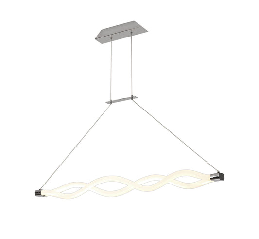 Mantra Sahara II Linear Pendant, 40W LED, 3000K, 3000lm, IP20, Chrome, 3yrs Warranty