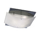 Diyas Vito Flush  3 Light E27 Polished Chrome/Smoked Mirror Ceiling Light Fitting