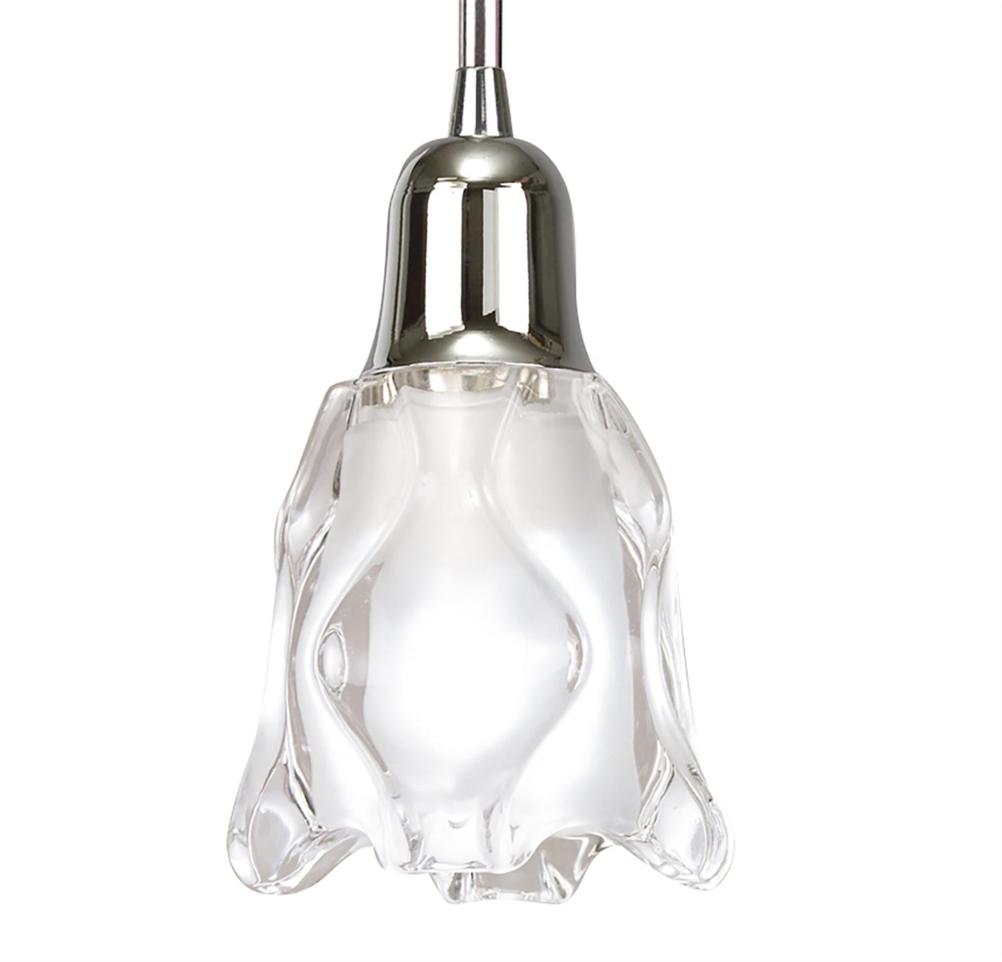 Mantra Amel 12cm Pendant 1 Light L1/SGU10, Polished Chrome, CFL Lamps INCLUDED